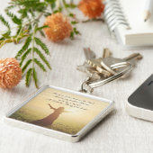 Wat ik van de Heer wilde, Psalm 27:4, Sleutelhanger (Zijkant)