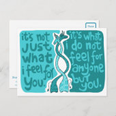 Wat ik voel briefkaart (Voorkant / Achterkant)