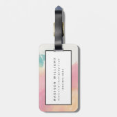 Wat ik zag bij het wachten bagagelabel (Achterkant verticaal)