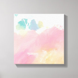 Wat ik zag bij het wachten canvas afdruk