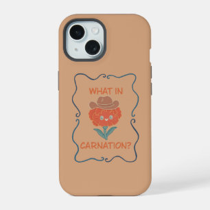 Wat in Anjer Grappige Cowboy Bloem iPhone 15 Hoesje
