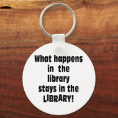 Wat in de Bibliotheek gebeurt Sleutelhanger (Voorkant)