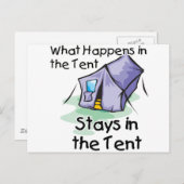 Wat in de Tent gebeurt Briefkaart (Voorkant / Achterkant)
