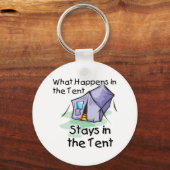 Wat in de Tent gebeurt Sleutelhanger (Voorkant)