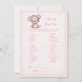 Wat in je Beer met paarse crème Kaart (Voorkant)