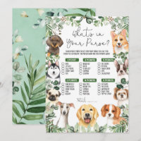 Wat in uw paarse hondenpuppy Baby shower