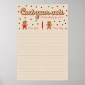 Wat is Baking Gender Reveal Stem Poster (Voorkant)