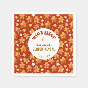 Wat is Baking Gingerbread Gender Reveal Servet