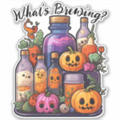 "Wat is Brouwen?" Potion Ingrediënten Sticker (Voorkant)