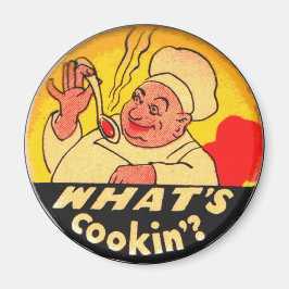 Wat is Cookin? Gele en zwarte keuken? Magneet