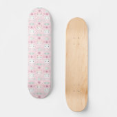 Wat is Cool, Kitty Cat in Roze en Mint Skateboard (Voorkant)