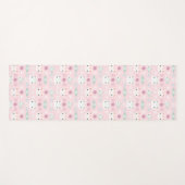 Wat is Cool, Kitty Cat in Roze en Mint Yogamat (Voorkant (horizontaal))