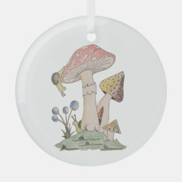 Wat is daar aan de hand? glas ornament