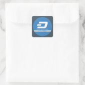 Wat is Dash S1 Vierkante Sticker (Tas)