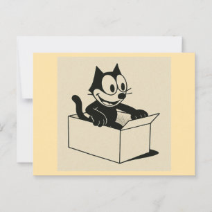 Wat is dat toch met katten en kisten?! briefkaart