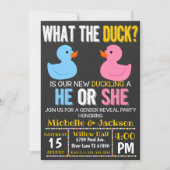 Wat is de Duck Hij of zij maakt uitnodiging bekend (Voorkant)