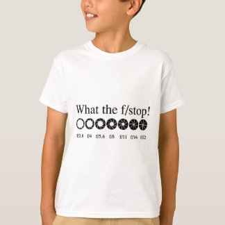 WAT IS DE F/STOP? T-SHIRT