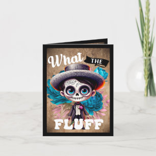 Wat is de Fluff Sugar Skull Bedankkaart