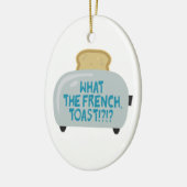 wat is de franse toast ? keramisch ornament (Links)