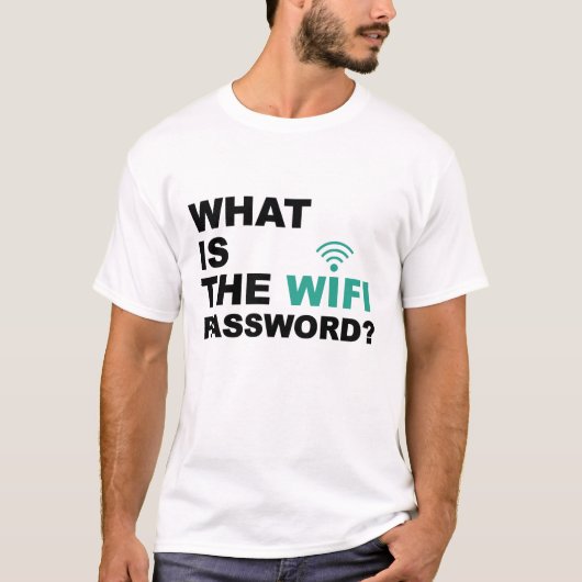 Wat is de Funny van het Wachtwoord WIFI T-shirt (Voorkant)