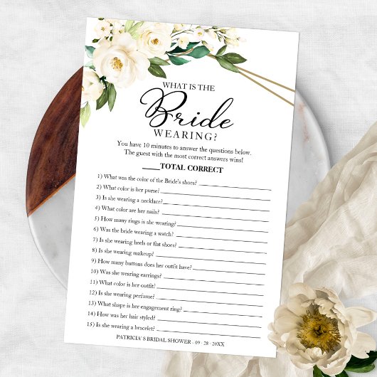 Wat is de groenerij van het spel met de bride? flyer