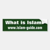 Wat is de islam? bumpersticker (Voorkant)