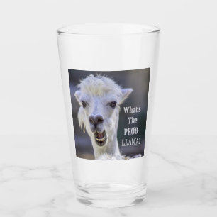 Wat is de Prob-Llama? Cute Funny LLAMA Glas