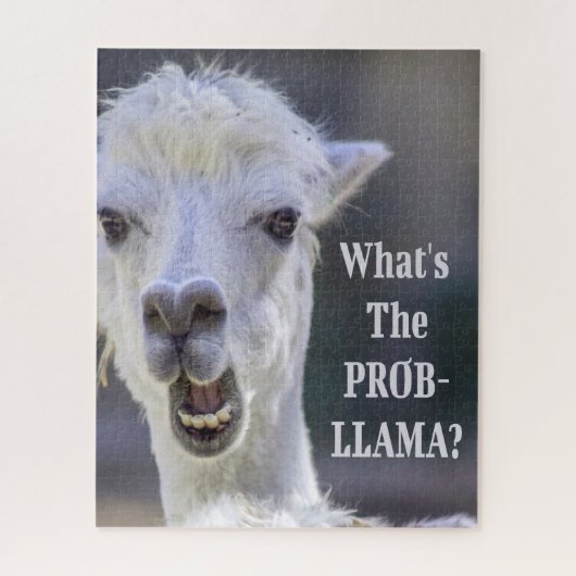 Wat is de Prob-Llama? Cute Funny LLAMA Legpuzzel (Verticaal)