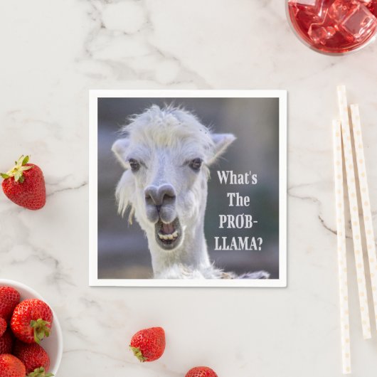 Wat is de Prob-Llama? Cute Funny LLAMA Servet (Insitu)