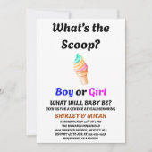 Wat is de Scoop gender reveal party? Kaart (Voorkant)