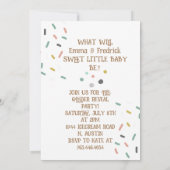 Wat is de scoop geslachtsonthulling Uitnodiging (Achterkant)