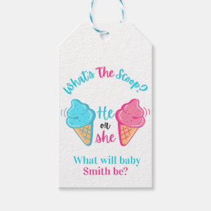 Wat is de Scoop Ice Cream Gender Reveal Cadeaulabel