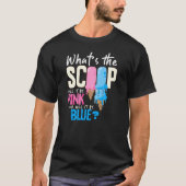 Wat is de sinaasappelroze of blauw? t-shirt (Voorkant)