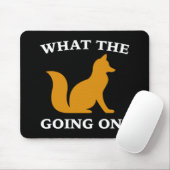 Wat is de vos aan het doen? muismat (Met muis)