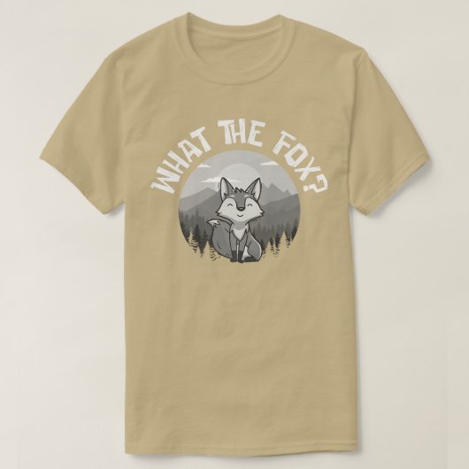 Wat is de vossenlover, grappig dier voor mannen vr t-shirt (Design voorkant)