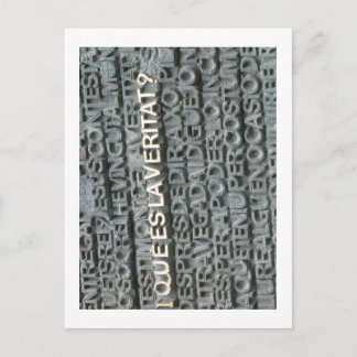 Wat is de waarheid? - Que es la Vertat? Briefkaart