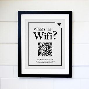 Wat is de Wifi? Teken voor Vacation Rental Home Poster