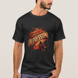 Wat is depressie? – Gedachteprovocatie mentale war T-shirt