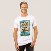 Wat is dit programma?! Tri-Blend shirt (Voorkant volledig)