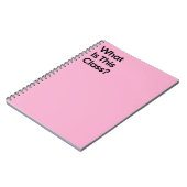 Wat Is Dit Voor Klas Aantekeningenboek Notitieboek (Linkerzijde)