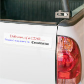 Wat is een CZAR Bumpersticker (Op Truck)
