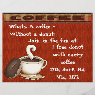 Wat is een koffie zonder donut! flyer