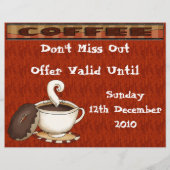Wat is een koffie - Zonder een donut! Flyer (Achterkant)