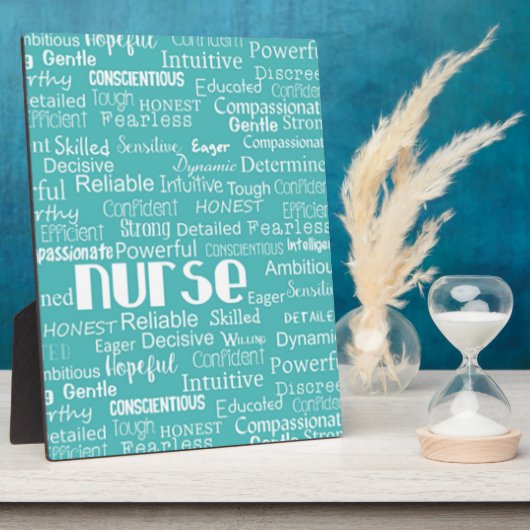 Wat is een verpleegster.....in blauw fotoplaat (Zijkant)