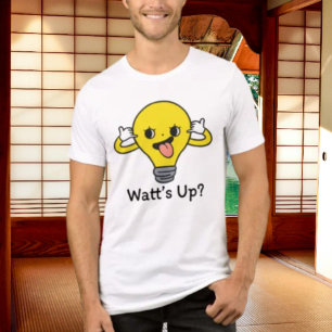 Wat is er aan de hand? Grappig Lichtpeertje Grappe Tri-Blend Shirt