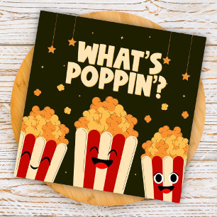 Wat is er aan de hand Popcorn Notitiekaartje