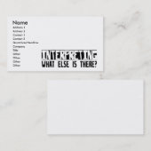 Wat is er anders? visitekaartje (Voorkant / Achterkant)
