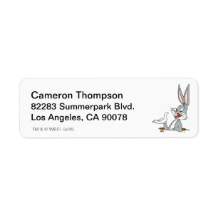 WAT IS ER DOKTER?™ BUGS BUNNY™ Konijnenhol Etiket