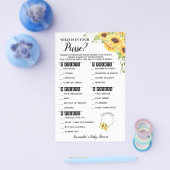 Wat is er in uw Baby shower game Kaart (Enkel)