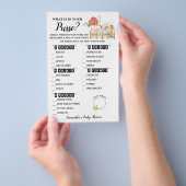Wat is er in uw Purse Boerderij Baby shower Game K Flyer (Hand)